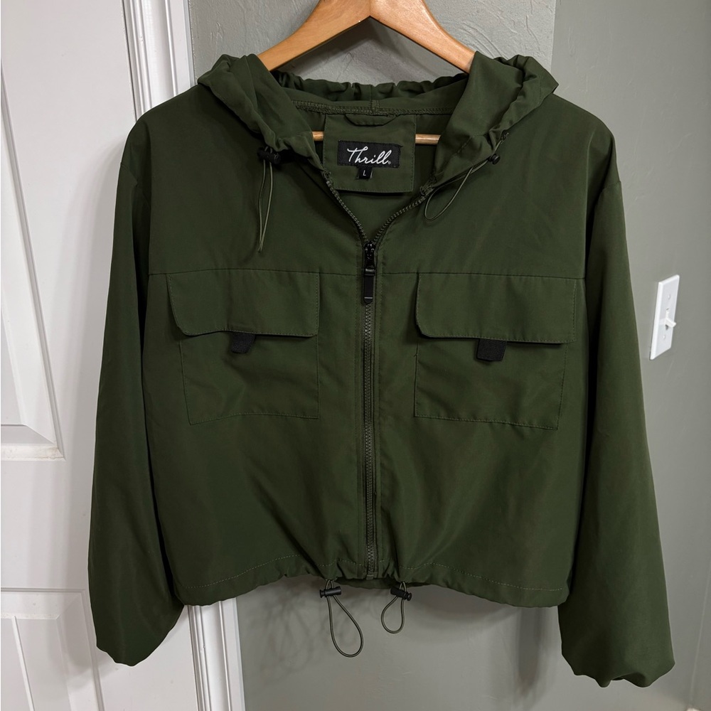 Thrill Women's Olive Utility Jacket